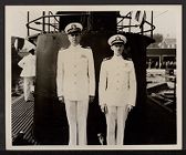 James W. Davis on deck of submarine